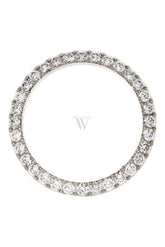 Custom Diamond Bezel Rolex Datejust Mens 36Mm 4Ct Solid 18K White Gold / Si None Custom-Bezel